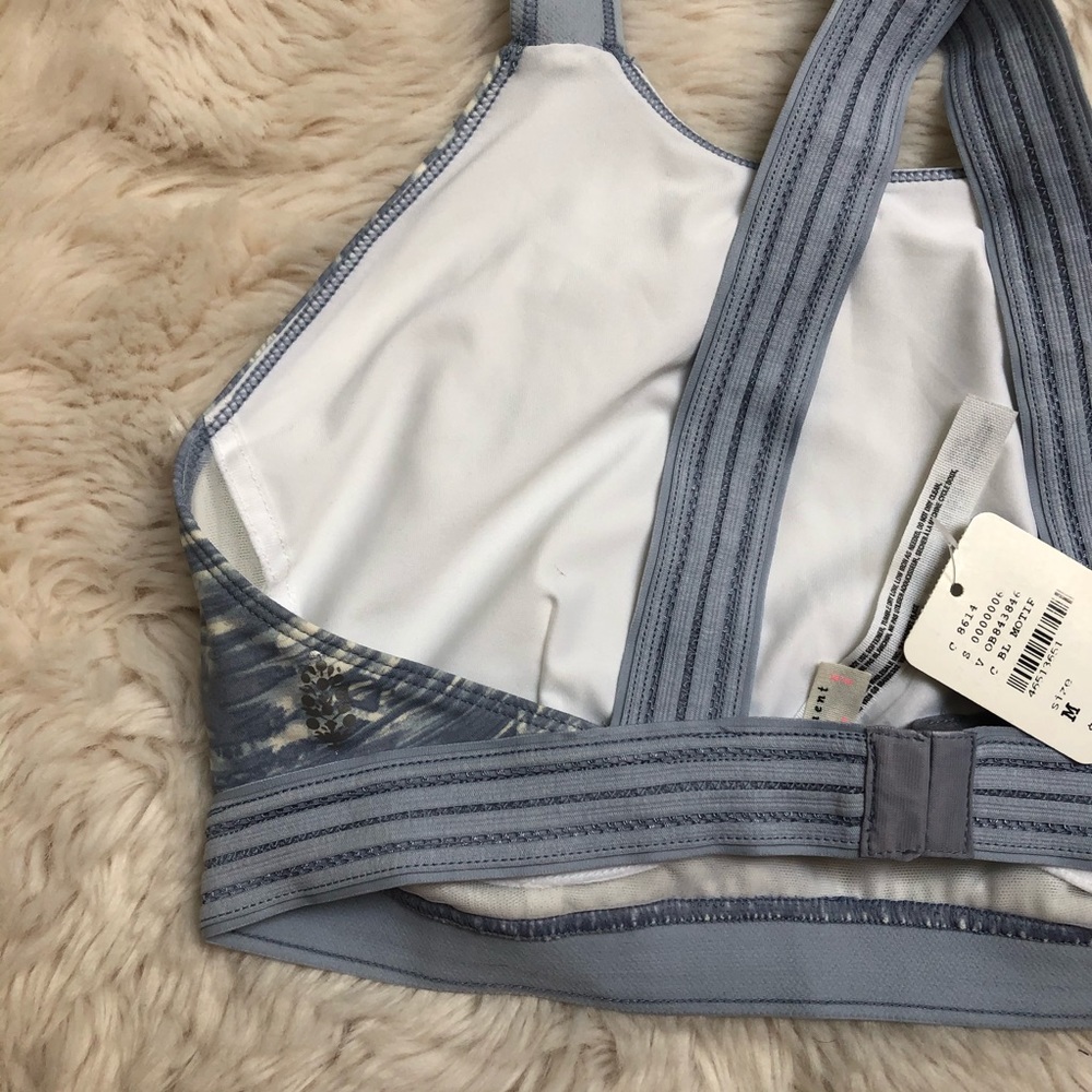 Free People Blue Practice Makes Perfect Sports Bra - Picture 9 of 9